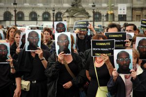 Troy Davis Paris Demonstration